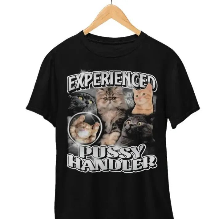 Professional Cat Handler Naughty T-Shirt, Funny Shitpost Shirt Hoodie, Sweatshirt | GrindPrints.com