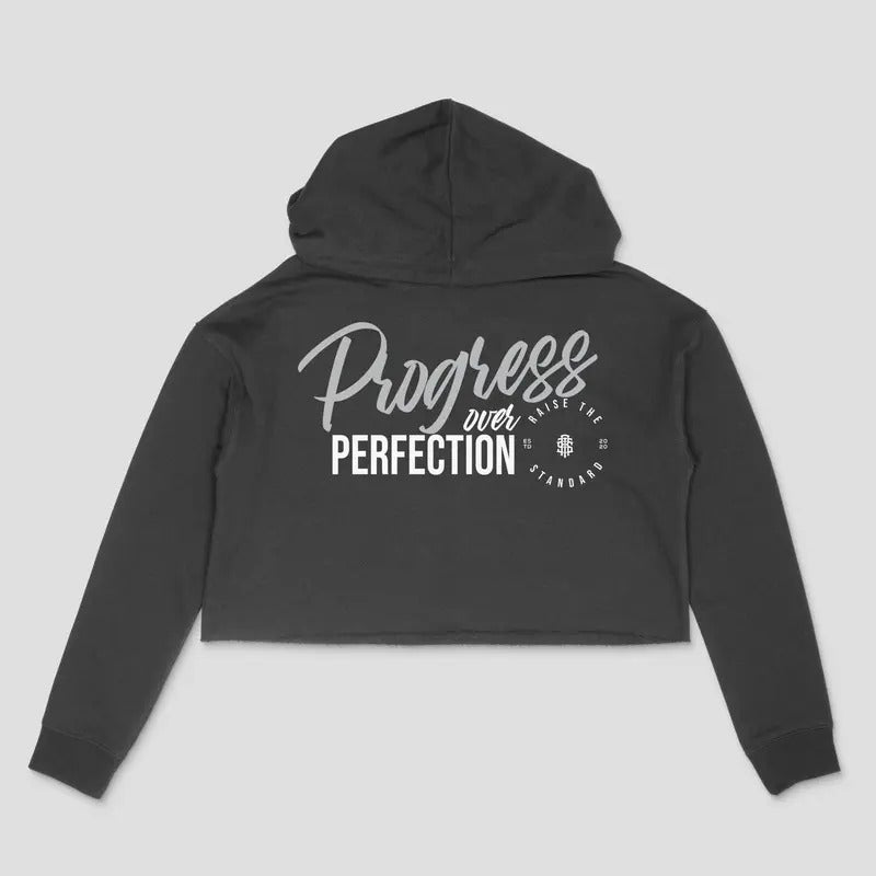 Progress Over Perfection Crop-top T-Shirts, Hoodie, Sweatshirt | GrindPrints.com