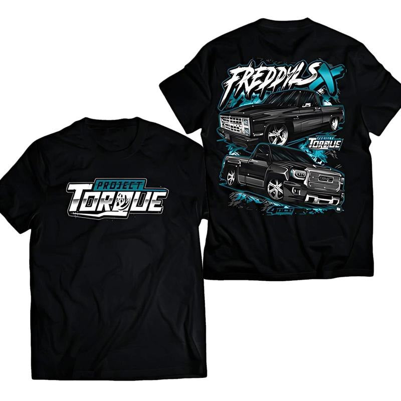 Project Torque C10x GMC T-Shirt, Graphic Design Car T-shirt, Menswear, Unisex Cotton, Casual Tops Hoodie, Sweatshirt