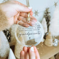 Promoted to Grandparents Ornament - Personalized Pregnancy Announcement - Baby Clothesline - Black Doodle Puppy First...