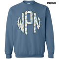 Proper Floral Monogram Sweatshirt 'NLB' T-Shirts, Hoodie | GrindPrints.com