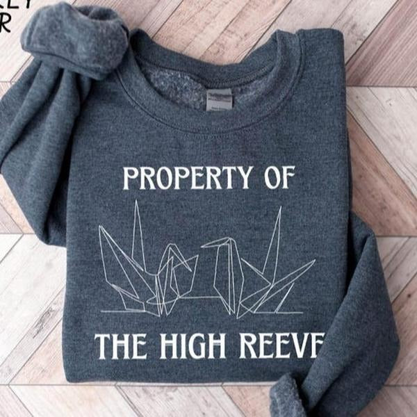 Property High Reeve Paper Crane Bookish Shirt Book Lover Shirt Manacled Dark Romance Shirt Book Shirt T-Shirts, Hoodie, Sweatshirt