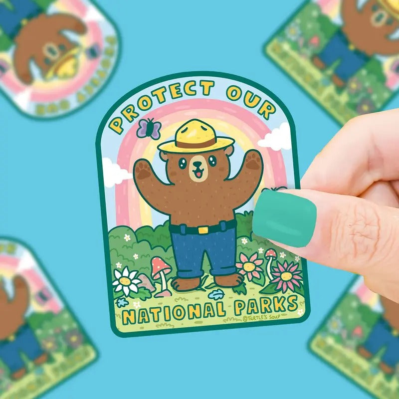Protect Our National Parks Vinyl Sticker T-Shirts, Hoodie, Sweatshirt | GrindPrints.com