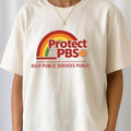 Protect PBS Rainbow Unisex T-Shirt, Comfort Colors PBS Shirt, Political Protest Tee, Save Public Broadcasting, Anti Trump...