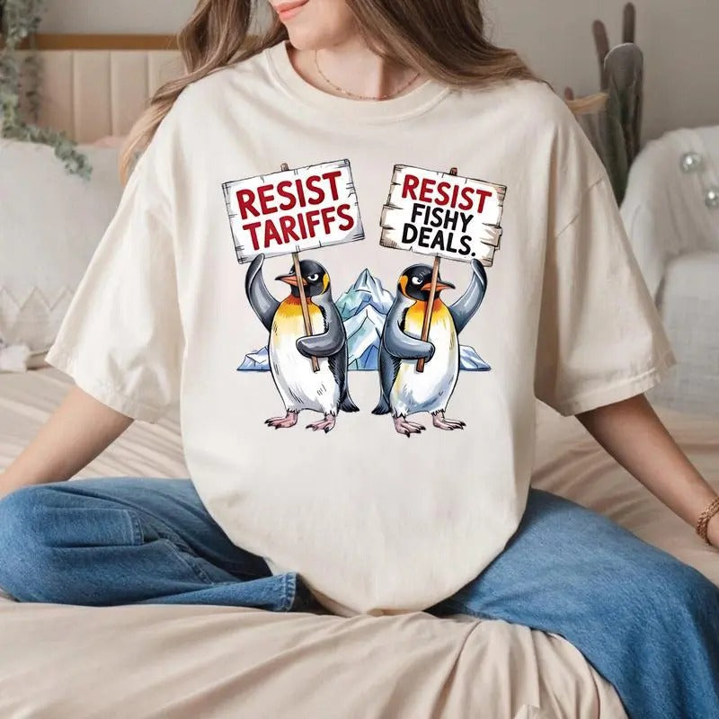 Protest Penguin TShirts, SweatShirt, Hoodie - Cotton Polyester Fit Comfort | GrindPrints.com