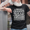 Proud Grandpa of a Awesome Granddaughter T-shirt, Funny Grandpa Tee, Grandpa Gift