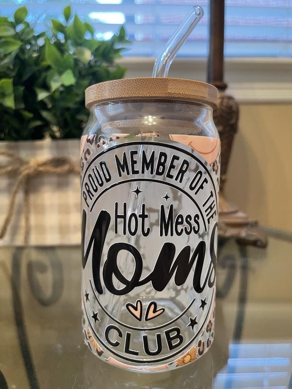 Proud Member Hot Mess Mom Libby Glass - Oopsy Cup T-Shirts, Hoodie, Sweatshirt | GrindPrints.com