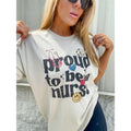 Proud Nurse Graphic Top T-Shirts, Hoodie, Sweatshirt | GrindPrints.com