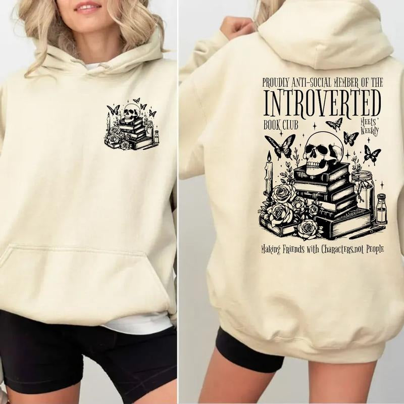 Proudly Anti Social Member Introverted Book Club Shirt Skeleton Book Anti Social Book Lover T-Shirts, Hoodie, Sweatshirt