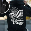 Proudly Working To The Bone 2 Side Printed T-shirt - Crewneck Sweatshirt