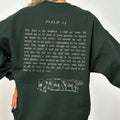 Psalm 23 Bible Verse Crewneck The Lord is My Shepherd Worship Sweatshirt Cotton Polyester T-Shirts, Hoodie | GrindPrints.com