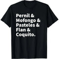 Puerto Rico Food T-Shirt | Puerto Rican Boricua Pride T-Shirt Classic Cotton T-Shirt Timeless Style Staple Gift for Men...
