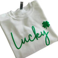 Puff Print Lucky Shamrock Sweatshirt, Love Clover Hoodie, Shamrock Sweatshirt, St Patrick's Day Sweatshirt, St. Patrick's...