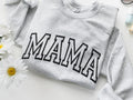 Puff Sweatshirt, Varsity Letters, Mama Sweatshirt, Mothers Day Gift, Cool Mom, First Mothers Day Gift, Mom Life Shirt,...
