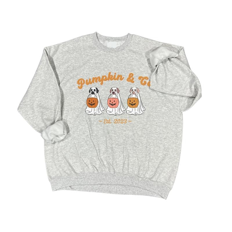 Pumpkin & Co Doggy Crewneck Long sleeve T-shirt Hoodie, Sweatshirt | GrindPrints.com