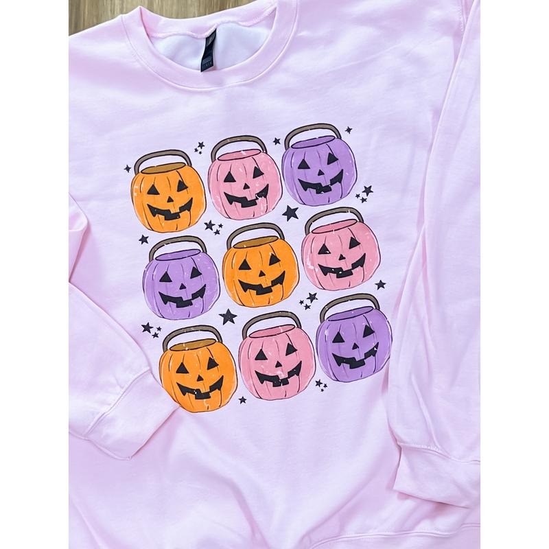 Pumpkin Buckets Graphic Top T-Shirts, Hoodie, Sweatshirt | GrindPrints.com