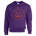 Pumpkin Face Orange Puff Sweatshirt T-Shirts, Hoodie | GrindPrints.com