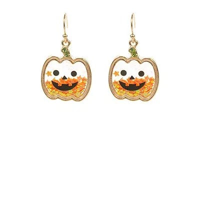 Pumpkin Glitter Shaker Earrings T-Shirts, Hoodie, Sweatshirt | GrindPrints.com