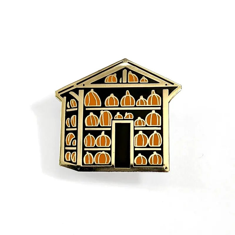 Pumpkin House Enamel Pin T-Shirts, Hoodie, Sweatshirt | GrindPrints.com