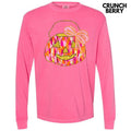Pumpkin Pail Brushstroke Long Sleeve Comfort Colors T-Shirt 'NLB' Hoodie, Sweatshirt | GrindPrints.com