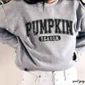 Pumpkin Season Retro Black Letters Halloween Classic Unisex Sweatshirt T-Shirts, Hoodie | GrindPrints.com
