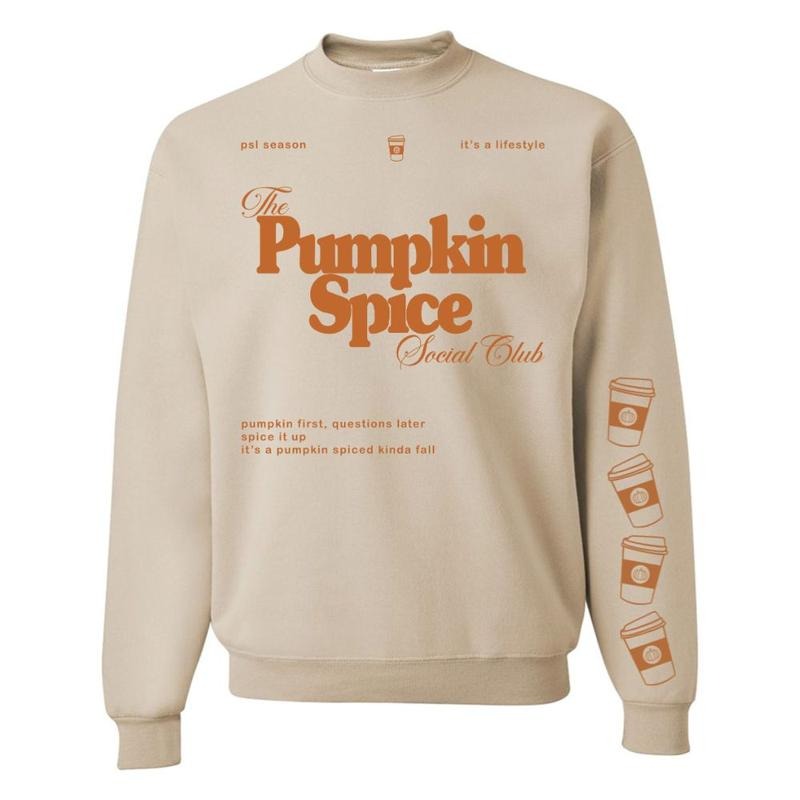 'Pumpkin Spice Social Club' T-Shirts, Hoodie, Sweatshirt