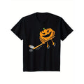 Pumpkin playing hockey funny Halloween costume sports T-shirt Made in USA Hoodie, Sweatshirt | GrindPrints.com