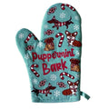 Puppermint Bark Oven Mitt Funny Pet Puppy Lover Festive Christmas Kitchen Glove Funny Graphic Kitchenwear Christmas ...