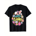 Pure Cotton T-shirt Happy Easter - Colorful Eggs Egg Hunting Jesus Christ T-Shirt made in usa Hoodie, Sweatshirt