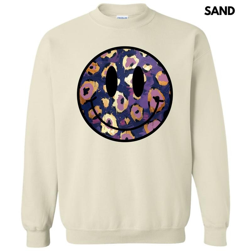 Purple & Gold Cheetah Happy Face 'NLB' T-Shirts, Hoodie, Sweatshirt