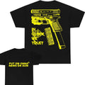 Put Em Onna New Sum Color Yellow Full Color & Tops Glock We Trust Double Side Glock T-Shirts, Hoodie, Sweatshirt