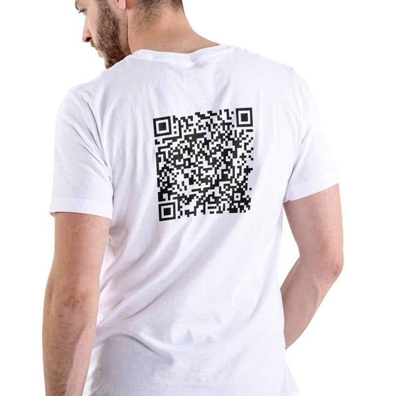 QR CODE, SHOW ME THEM TTS, Unisex, Cotton Menswear T-Shirt Hoodie, Sweatshirt | GrindPrints.com