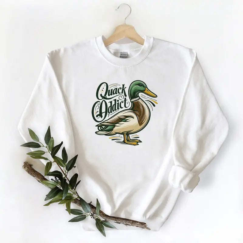 Quack Mallard Duck graphic tee T-shirt Sweatshirt Hoodie, Unisex lovers Wild Duck Hunting Season | GrindPrints.com
