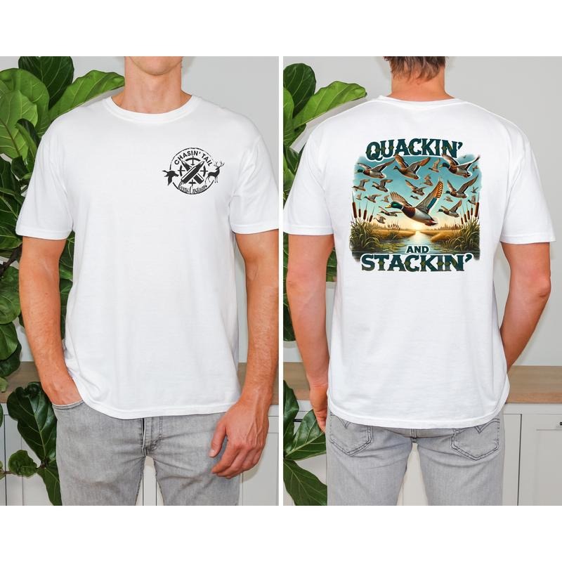 Quackin & Stackin Chasing Tails Mens T-Shirt Casual Classic Hoodie, Sweatshirt | GrindPrints.com