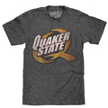 Quaker State Logo T-Shirt - Gray Hoodie, Sweatshirt | GrindPrints.com