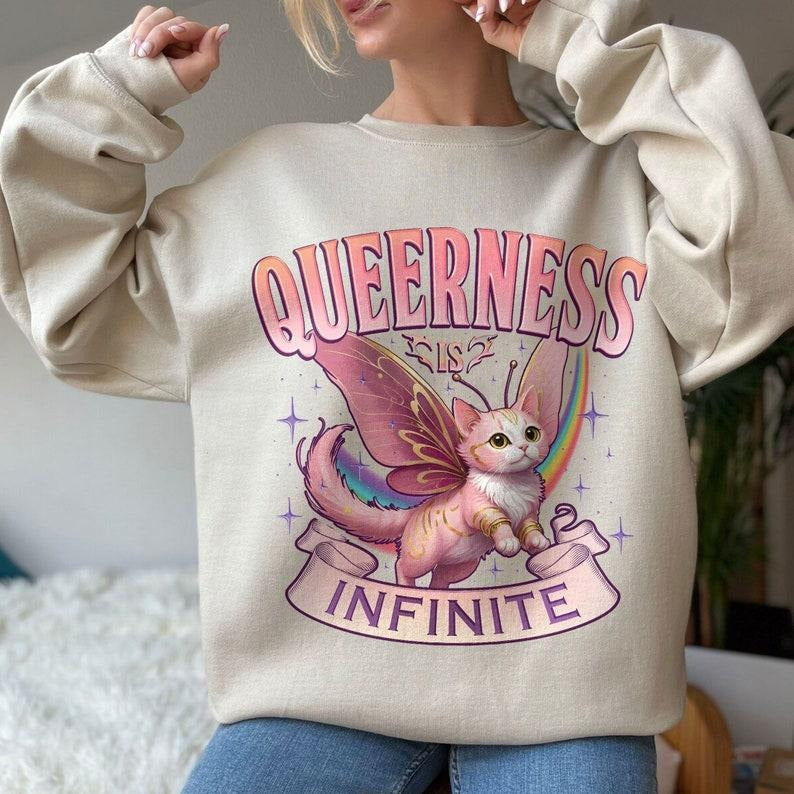 Queerness Is Infinite Lgbt Pride Month Shirts My Pride Month Era Gay Lesbian Pride Friend T-Shirts, Hoodie, Sweatshirt