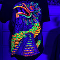 Quetzalcoatl colores t-shirt Cotton Black Menswear Hoodie, Sweatshirt | GrindPrints.com