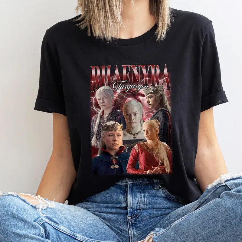 RHAENYRA TARGARYEN Vintage Shirt, Rhaenyra Targaryen Tshirt, Rhaenyra Targaryen Fan Tees, Rhaenyra Targaryen Retro 90s,...