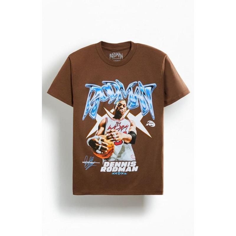 RODMAN BRAND Men's Fly Lettering Oversized T-Shirt - Multicolor Hoodie, Sweatshirt | GrindPrints.com