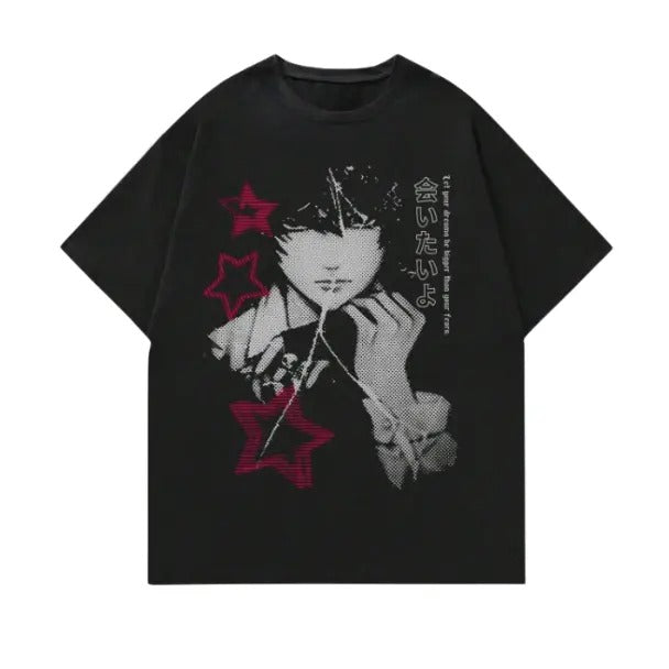 ROMWE Anime Men's Summer Casual Short Sleeve T-Shirt, Hoodie, Sweatshirt S-3XL, Streetwear & Underwear | GrindPrints.com