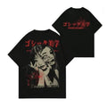 ROMWE Grunge Punk Men's Summer Character And Letter Round Neck Casual Short Sleeve T-Shirt, Top S-3XL, Streetwear &...
