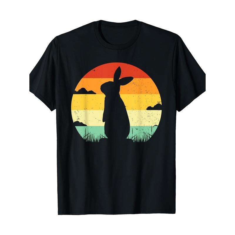 Rabbit Retro Vintage 80s Style Bunny Lover 100% CottonT-Shirt made in usa Hoodie, Sweatshirt | GrindPrints.com