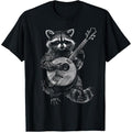 Raccoon Playing Banjo T-Shirt made in us Hoodie, Sweatshirt | GrindPrints.com