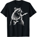 Raccoon Playing Guitar Rock and Roll Rock Star Men Women Kid T-Shirt made in us Hoodie, Sweatshirt | GrindPrints.com