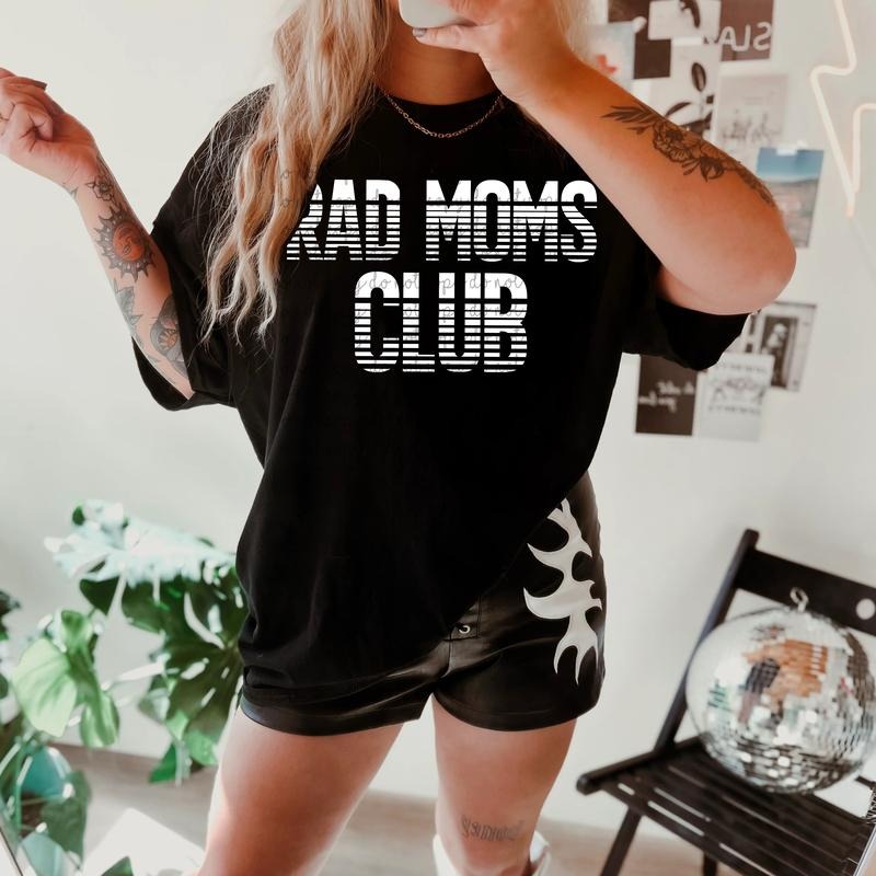 Rad Moms Club DTF Transfers - THIS IS NOT A SHIRT Hoodie, Sweatshirt | GrindPrints.com
