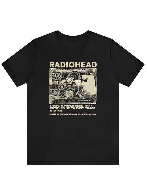 RadioHead Rock Band Vintage TShirt, y2k Tshirt teens clothes Hoodie, Sweatshirt | GrindPrints.com
