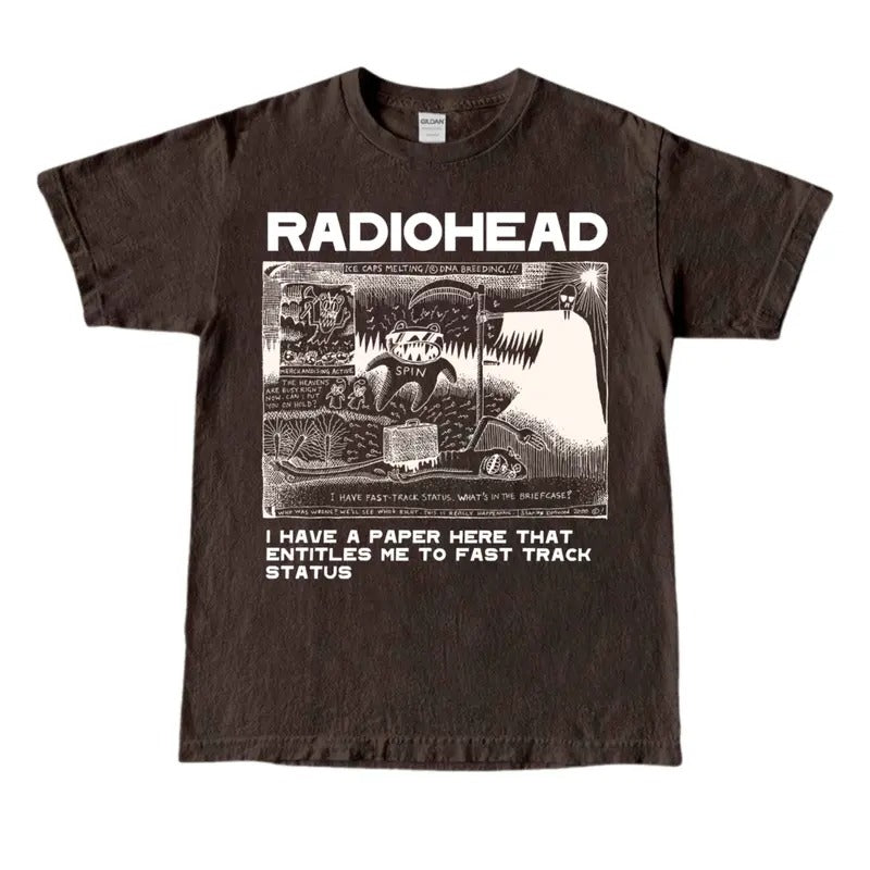 Radiohead Shirt I Have A Paper Here That Entitles Me Radiohead Unisex Streetwear T-Shirt Hoodie, Sweatshirt | GrindPrints.com