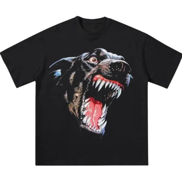 Rage Dog T-Shirt, Unisex Vintage Graphic Tees Gothic Grunge Y2k Emo Scene Amity Affliction Style Clothes Women Streetwear...
