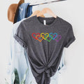 Rainbow Heart Shirt, Love is Love Rainbow Heart Shirt, Pride Rainbow Heart T Shirt, Pride Pocket Shirt, Perfect Gift,...