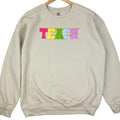 Rainbow TEACH Chenille Patch Sweatshirt T-Shirts, Hoodie | GrindPrints.com